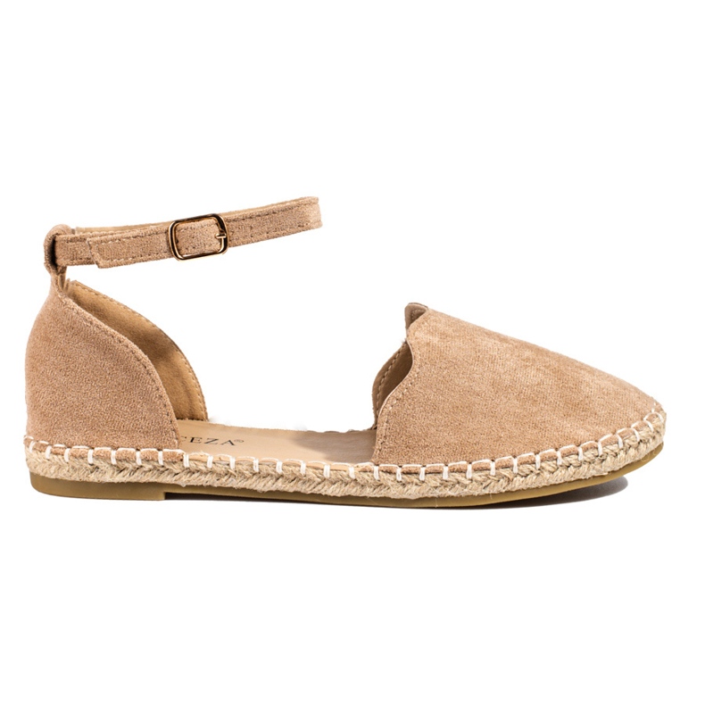 Alpargatas de mujer Vinceza con hebilla beige