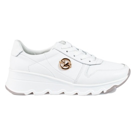 Deportivas de mujer Vinceza de piel en color blanco Deportivas de mujer Vinceza de piel en color blanco