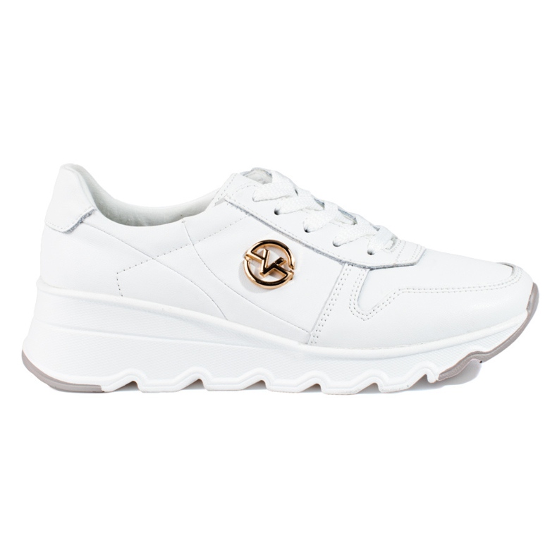 Deportivas de mujer Vinceza de piel en color blanco Deportivas de mujer Vinceza de piel en color blanco
