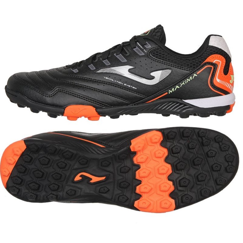Botas de futbol Joma Maxima 2301 Tf M MAXS2301TF negro negro