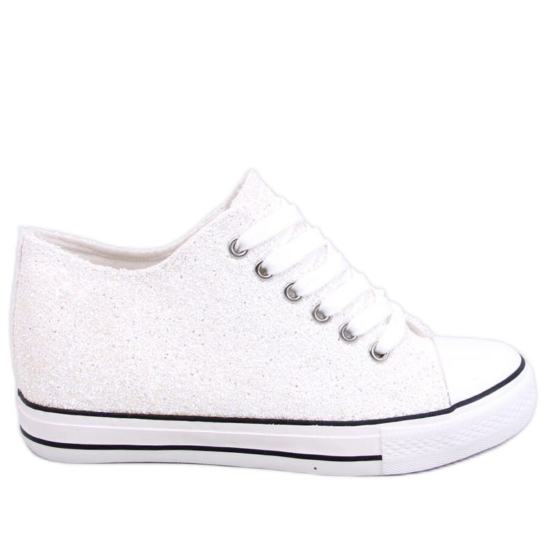 PA1 Deportivas cuña Glitter Blanco Mármol PA1 Deportivas cuña Glitter Blanco Mármol