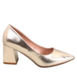 PA1 zapatos de salón Althea Gold con tacón alto dorado PA1 zapatos de salón Althea Gold con tacón alto dorado