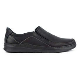 Olivier Slip-on de hombre en piel SLIP-ON 216GT negro