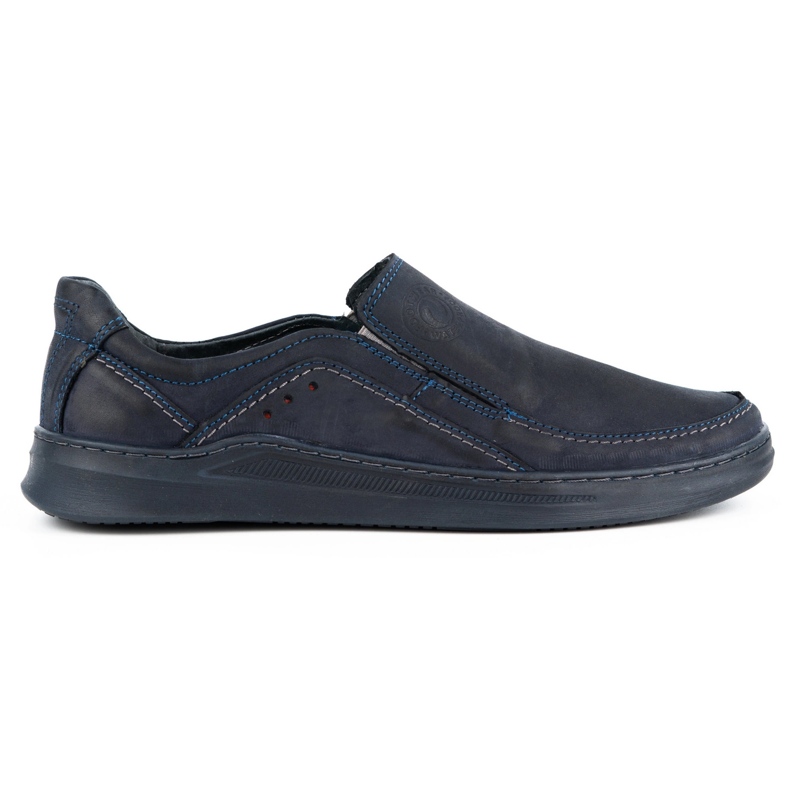 Olivier Slip-on de hombre en piel SLIP-ON 216GT azul marino Olivier Slip-on de hombre en piel SLIP-ON 216GT azul marino