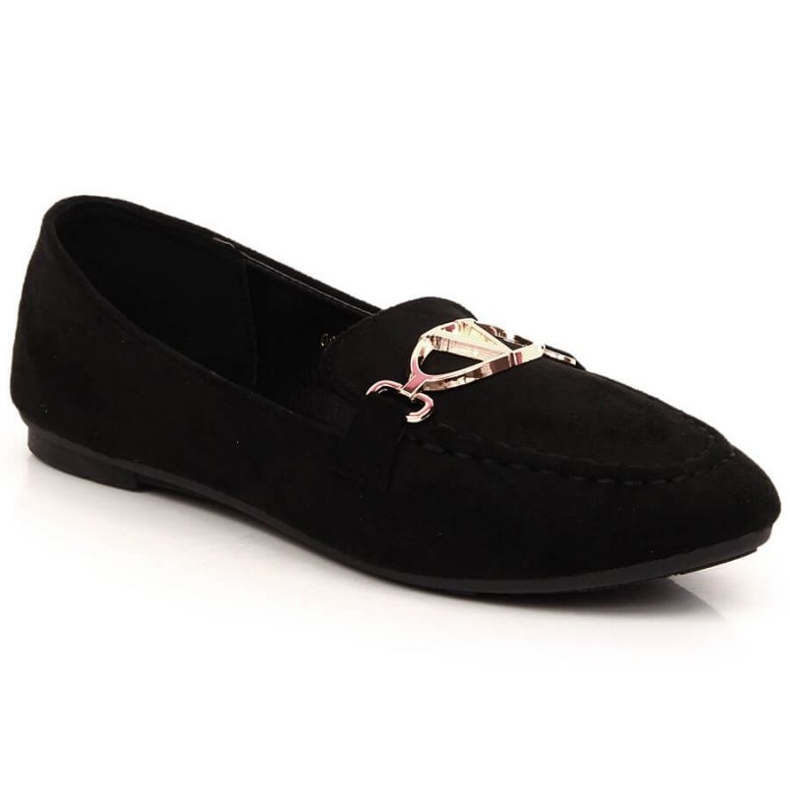 Vinceza zapatos mocasines de ante W 2227 JAN185A negro