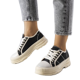 Zapatillas negras con plataforma de Nichole. negro Zapatillas negras con plataforma de Nichole. negro