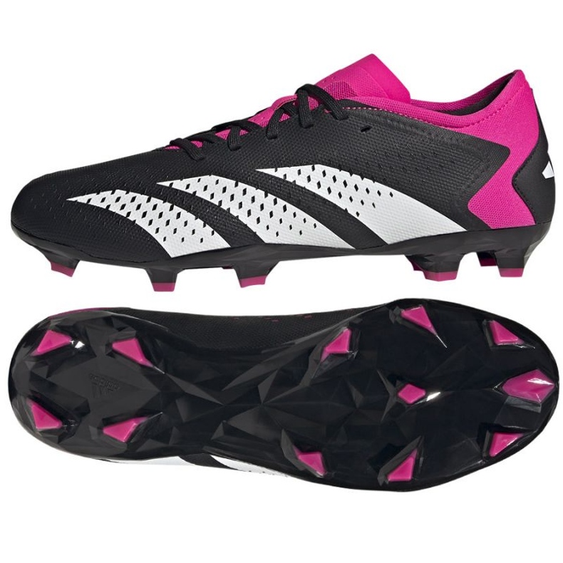 Adidas Predator Accuracy.3 L Fg M GW4602 zapatos de fútbol negro negro