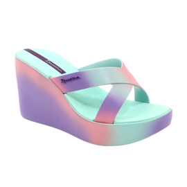Sandalias cuña Ipanema 83423 Colore Fem AI963 Verde/Lila violeta rosado