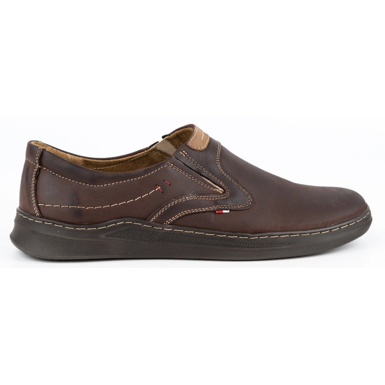 Olivier Slip-on casual de hombre en piel 284GT marron marrón