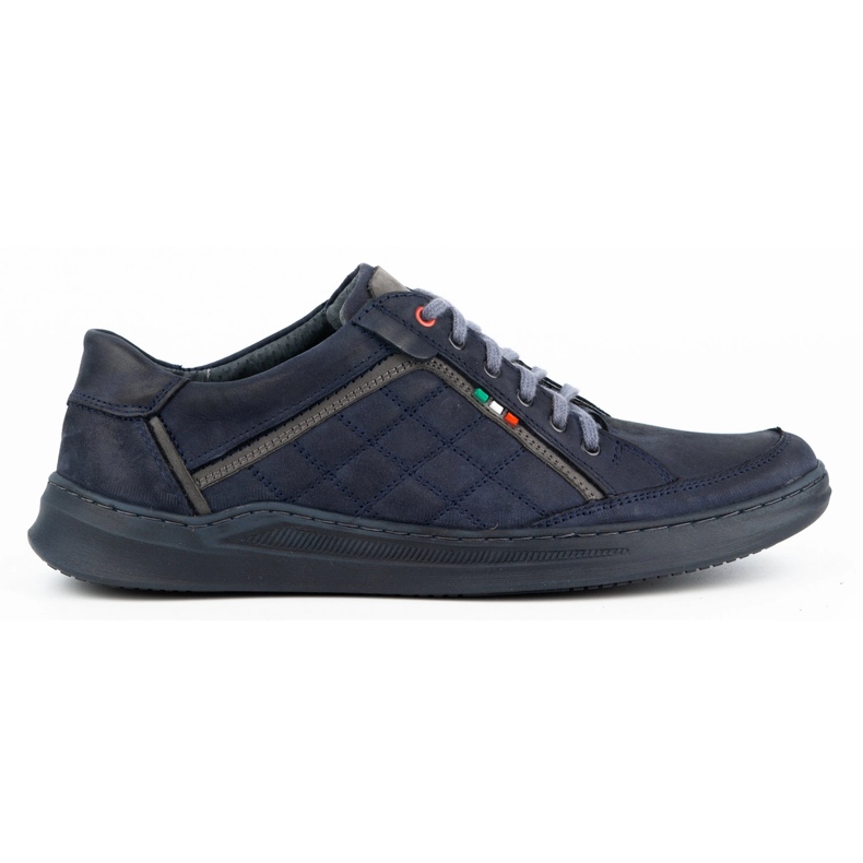 Olivier Zapatos casual hombre piel 297GT azul marino