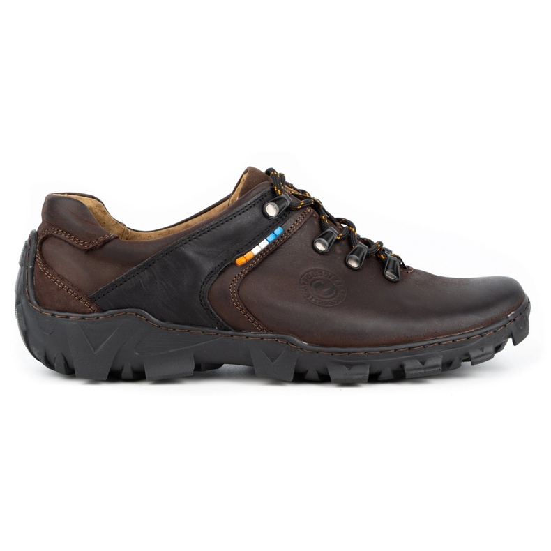 Olivier Zapatos trekking hombre piel 214GT marrón
