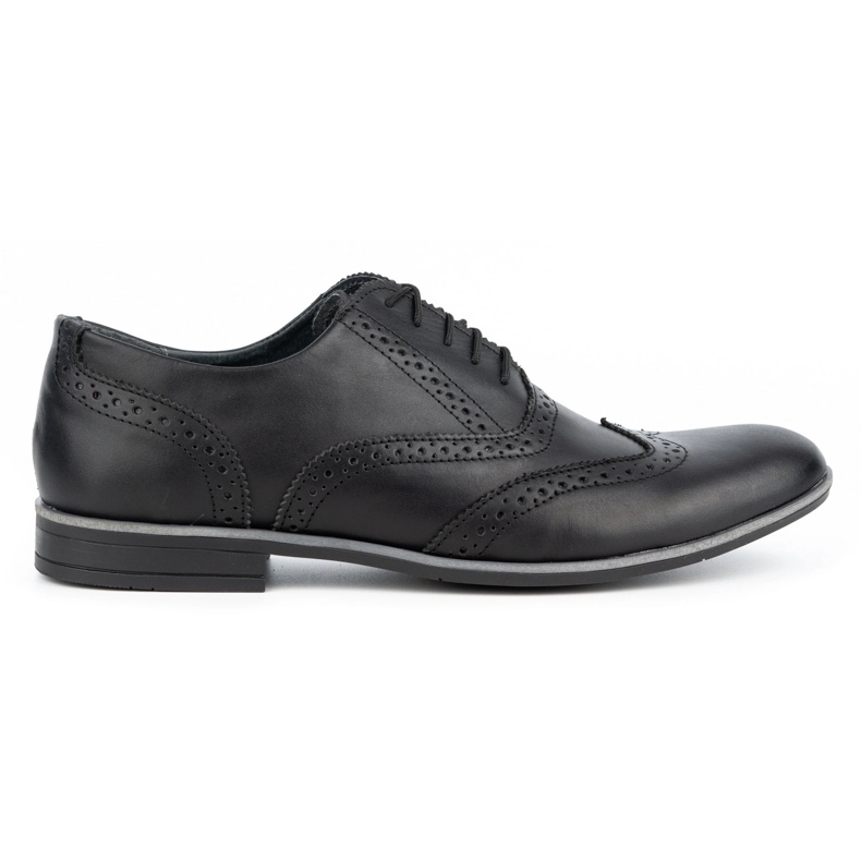Olivier Zapatos de vestir en piel Brogues 306GT negro