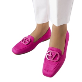 Bailarinas rosas con punta cuadrada de Carrière