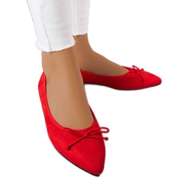 Bailarinas rojas con punta en punta de Latour rojo