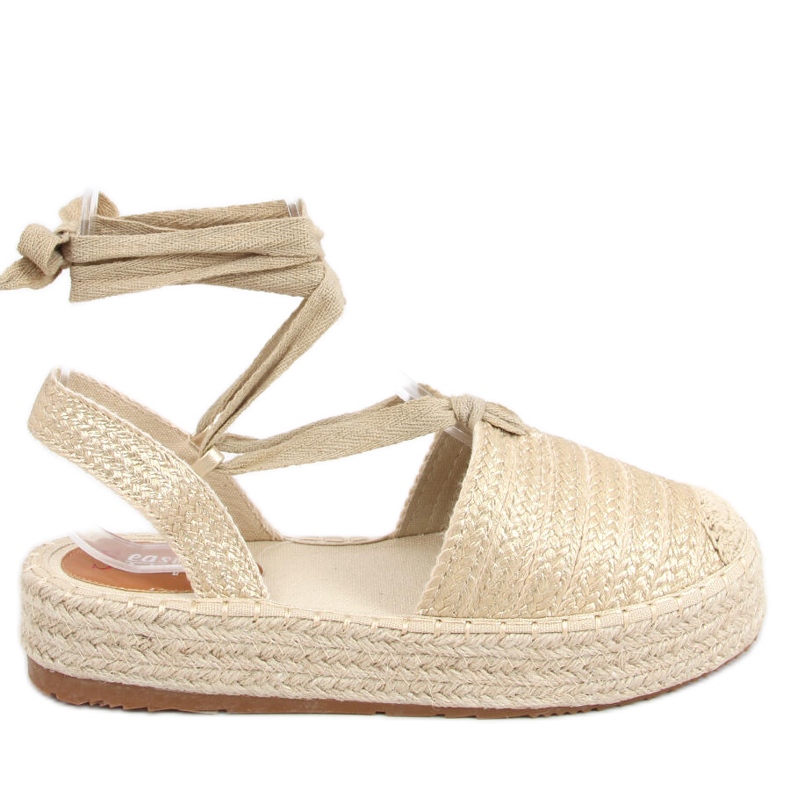 BM Sandalias mujer Seila Gold alpargatas dorado BM Sandalias mujer Seila Gold alpargatas dorado