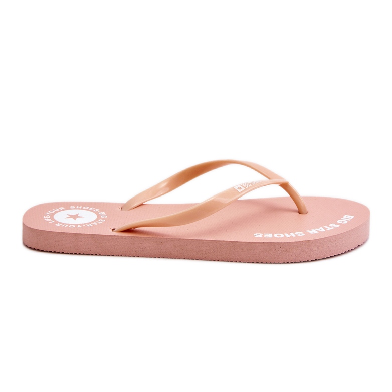 Chanclas Cómodas Big Star LL274802 Nude rosado