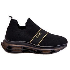 Zapatos deportivos sin cordones para mujer GOE LL2N4032 Negro