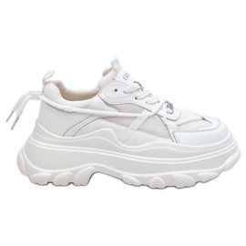 Zapatos Deportivos En Una Plataforma Masiva GOE LL2N4029 Blanco