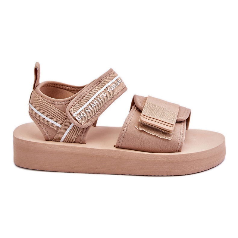 Sandalias Mujer Velcros Big Star LL274787 Beige