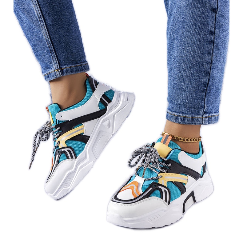Deportivas de mujer Delois azules blanco Deportivas de mujer Delois azules blanco