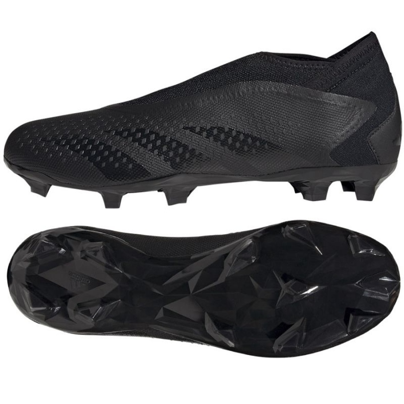 Adidas Predator Accuracy.3 Ll Fg M GW4598 zapatos de fútbol negro negro