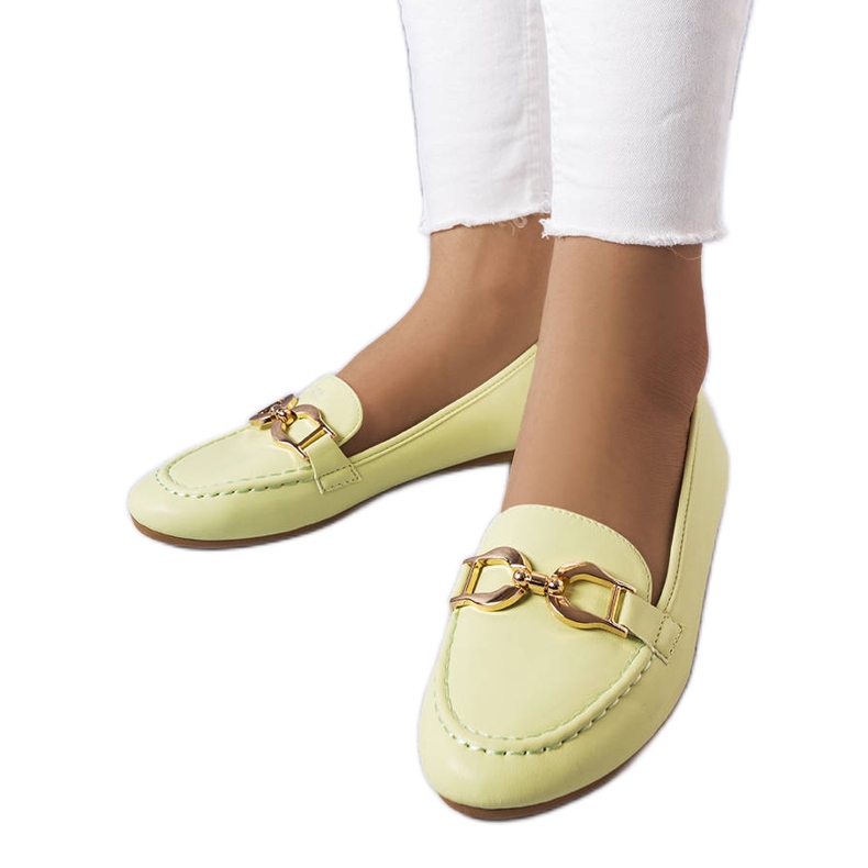 Mocasín verde hebilla Sauvé Mocasín verde hebilla Sauvé