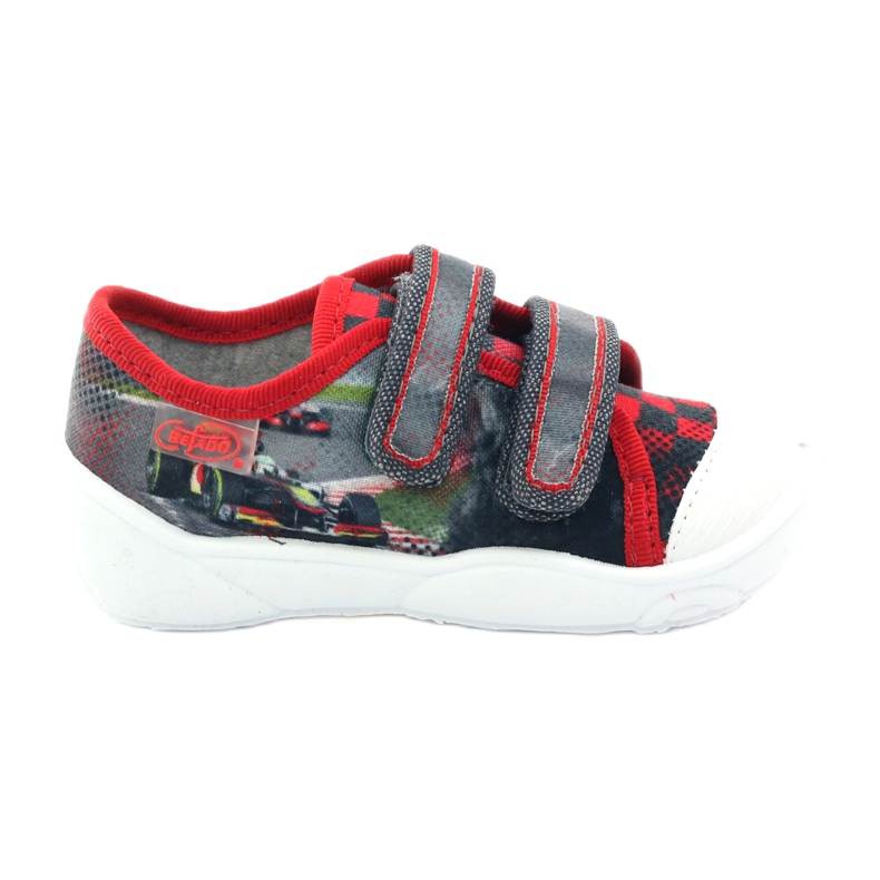 Befado calzado infantil, sneakers, pantuflas 907p093 rojo gris