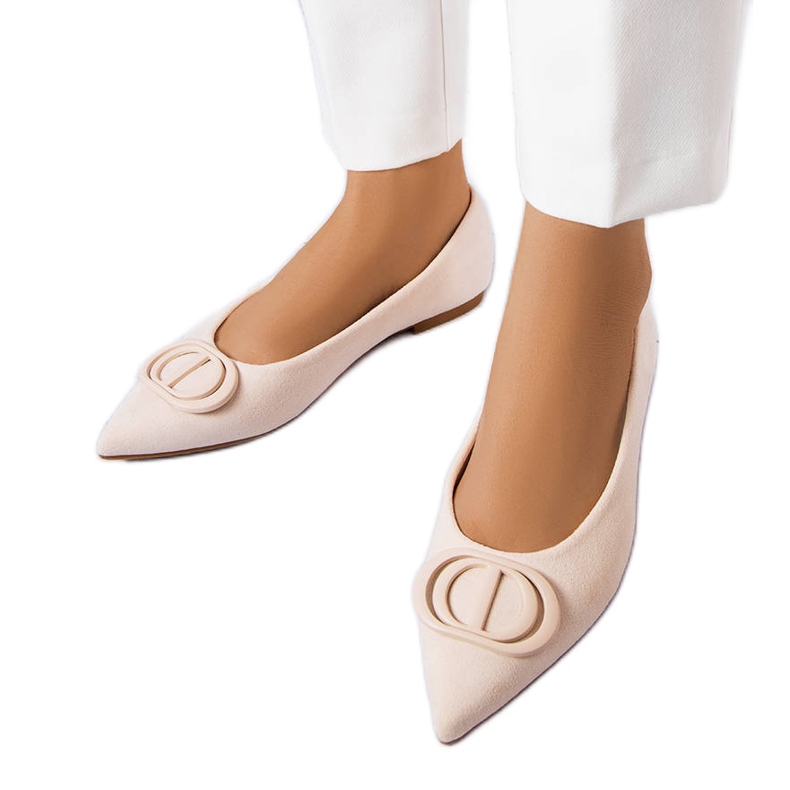 Bailarinas beige de ante ecológico de Grignon