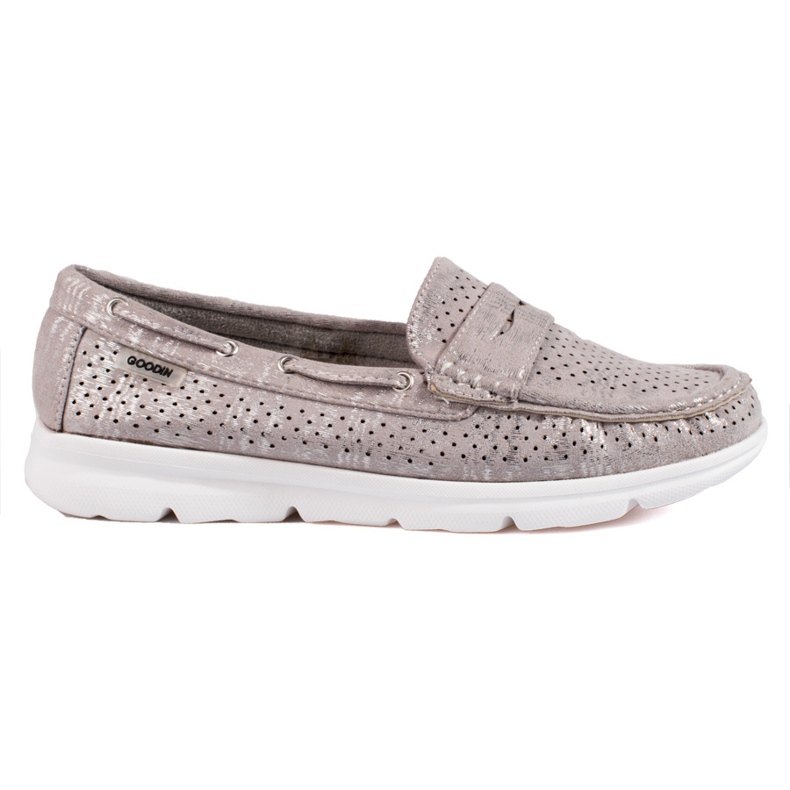 Mocasines mujer Shelovet ante gris