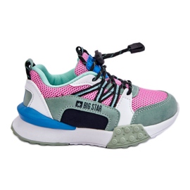 Zapatillas Deportivas Infantiles Memory Foam System Big Star LL374219 Rosa-Verde
