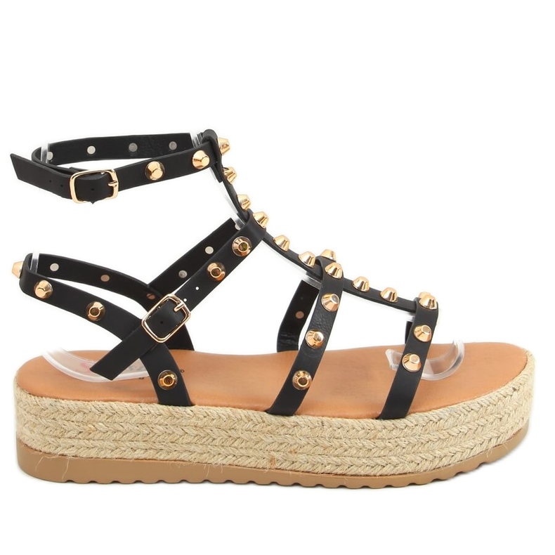 Alize Alpargatas negras con tachuelas negro