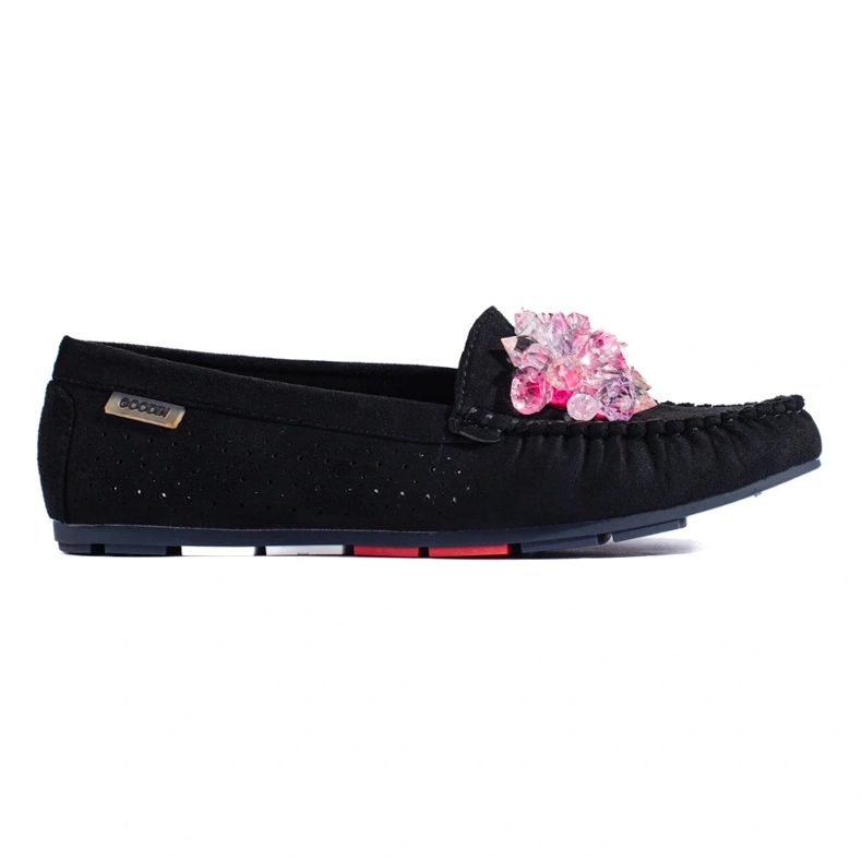Mocasines Shelovet de mujer en ante negro Mocasines Shelovet de mujer en ante negro