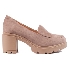 W. Potocki Zapatos tacón mujer ante Potocki beige