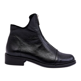 Botines Piel Cremallera Nicole 2785/037 Negro