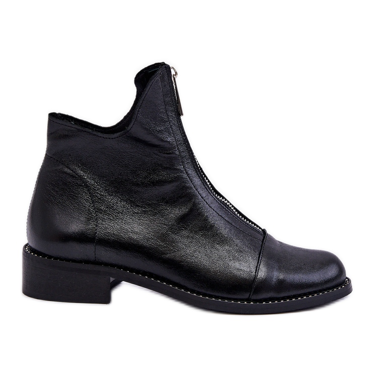 Botines Piel Cremallera Nicole 2785/037 Negro