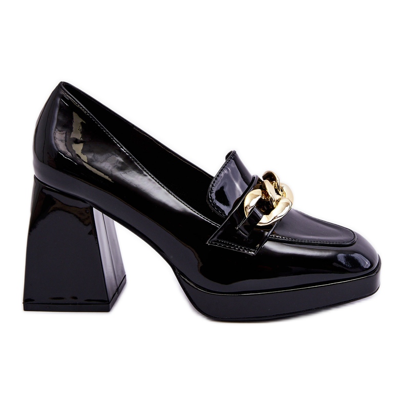 Vinceza bombas en tacones masivos negro nataly