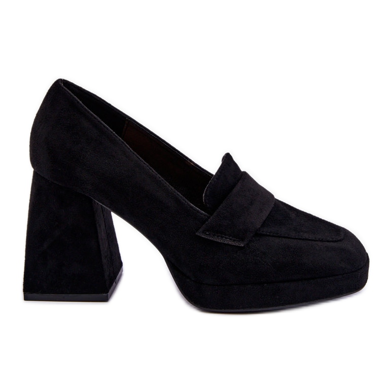 Vinceza Zapatos De Salón De Ante Con Tacón Grueso Y Plataforma Black Adriel negro