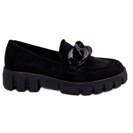 Vinceza Mocasines Mujer Ante Plataforma Negro Bennett
