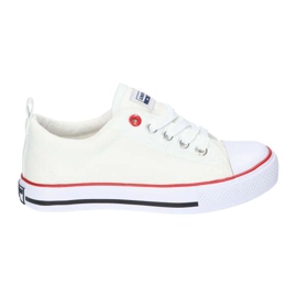 American Club Zapatillas americanas blancas clásicas lh25 zapatillas atadas blanco blanco
