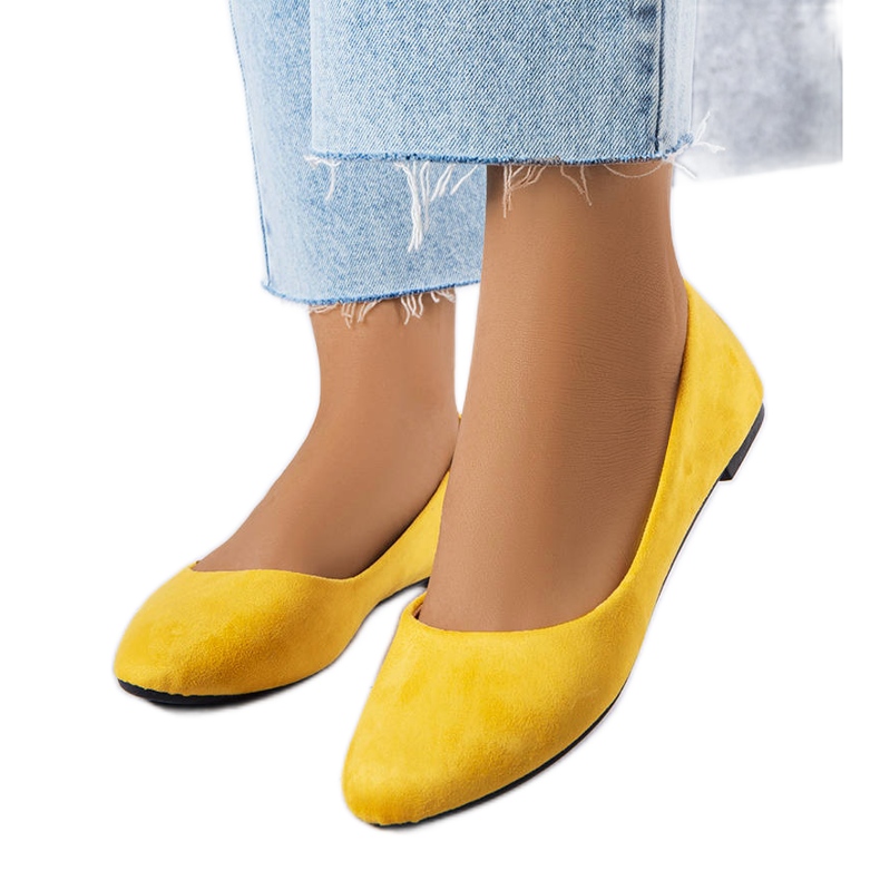 BM Bailarinas amarillas en gamuza ecológica de Donatien amarillo