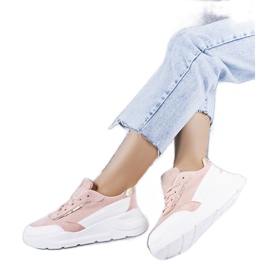 Zapatillas rosas de ante ecológico de Dupuis rosado Zapatillas rosas de ante ecológico de Dupuis rosado