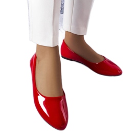 BM Méthot bailarinas clásicas lacadas en rojo