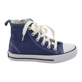 American Club Zapatillas para niños en la cremallera estadounidense azul