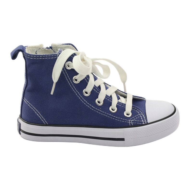 American Club Zapatillas para niños en la cremallera estadounidense azul