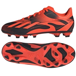 Adidas X Speedportal Messi.4 Fg Jr GZ5139 zapatos de fútbol naranja naranjas y rojos