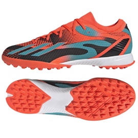 Botas de fútbol Adidas X Speedportal Messi.3 Tf M GZ5142 naranja naranjas y tintos