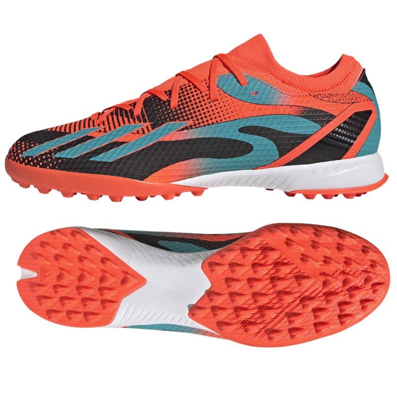 Botas de fútbol Adidas X Speedportal Messi.3 Tf M GZ5142 naranja naranjas y tintos