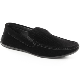 News Mocasín slip-on hombre Novedad 4873 ante negro calado