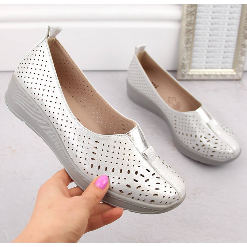 Slip-on plata calado mujer Jezzi RMR1840-13