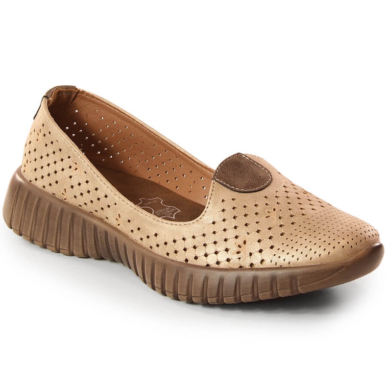Zapatos calados mujer beige Jezzi RMR2270-4
